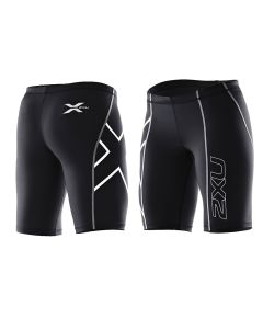 2XU Compression Shorts Womens Black/Silver logo