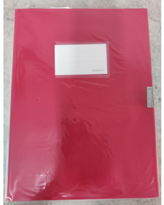 Comix HC-55 Rød plastmappe A4 55mm