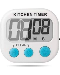 Digital Timer med magnet hvit