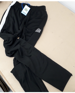 Treningsbukser lang sort med hvit lining Admiral