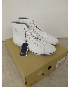Fred Perry Vår og sommersko Phoenix mid canvas hvite